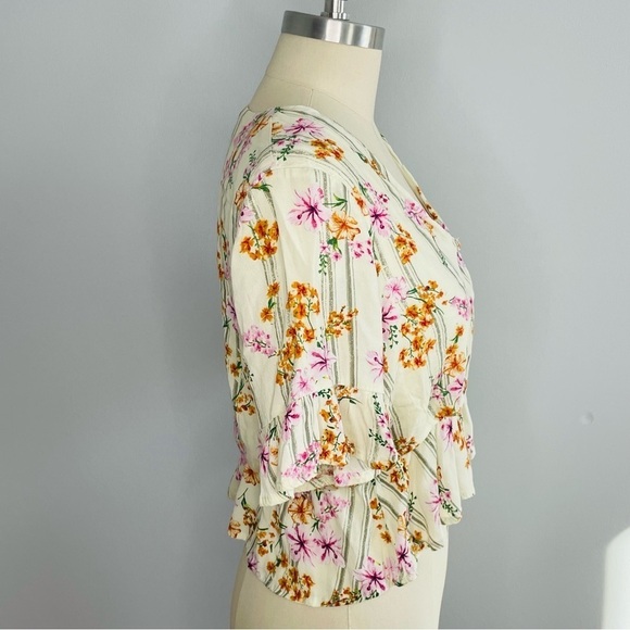 Lost + Wander Floral Bloom Baby Blouse- Size Medium - Picture 5 of 7